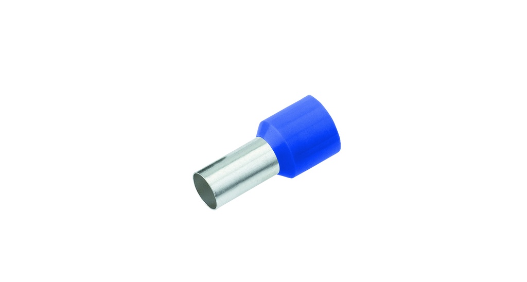Aderendhülse isoliert 0,75 mm²/8mm blau DIN 46228